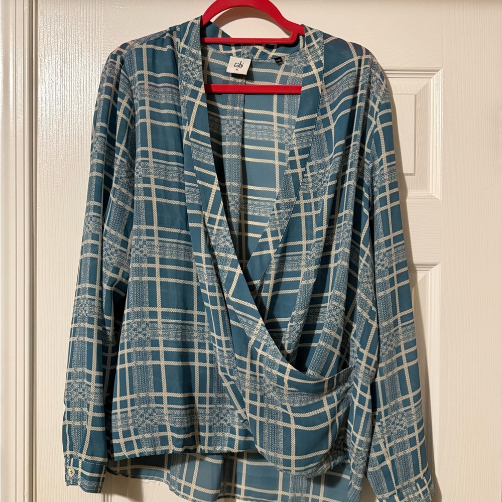 Cabi windowpane blouse